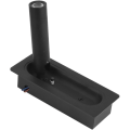 Miniatyrbilde 4 av 5: Seng LED-hodelampervegglampe vegglampe sengelampe leselampe innfelt montering automatisk bryter vegglamper, svart