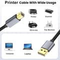 Miniatyrbilde 4 av 5: 3 Meter USB-skriverkabel, USB 2.0 Type A Hann til B Hann Skannerkabel Kompatibel med og Mer