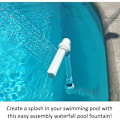 Miniatyrbild 5 av 5: Vattenstråle Pool Fontän Vattenfall Fontän Pool Fontän Vattenfall Pumpar Hållbar Justerbar för Trädgårdsdammar Pool Vattenfall Vatten P