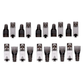 Miniatyrbilde 1 av 5: 10 stk/pakke RJ45 skjermet verktøyfri Cat 7 termineringsplugg Cat7 plugg/Cat7 kontakt modulære kontakter 23/24AWG-grå