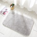 Miniatyrbillede 1 af 4: Skridsikker ekstra tyk bademåtte i mikrofiber, absorberende brusebadsmåtte til badeværelse, maskinvaskbar (Lysegrå, 60 x 90 cm)