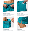 Miniatyrbild 4 av 5: Snabbtorkande badshorts för män med ficka med dragkedja, badshorts för män - Utan meshfoder - XL - Sjögrön