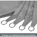 Miniatyrbilde 3 av 5: Vanntett rektangulær skygge seil, Oxford Polyester 95% UV-beskyttelse, rivebestandig, utendørs solbeskyttelse for hage, balkong, terrasse,