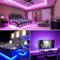 Miniatyrbilde 3 av 4: 2m LED-stripe lys for 40-60 tommers TV, 16 farger skiftende 5050 LED-er for , USB-bakgrunnsbelysningssett med fjernkontroll-Fei Yu