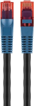 Miniatyrbillede 4 af 5: CAT 6 patch kabel til udendørs installation, U/UTP, sort