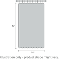 Miniatyrbilde 5 av 5: Svarte tyllgardiner, halvtransparente tyllstanggardiner for soverom og stue, 137 x 213 cm lange, sett med 2