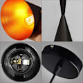 Miniatyrbillede 3 af 5: Vedhængslampe Moderne Industriel Stil Vintage Retro E27 Lysekrone Edison Base Loftslampe Metal Skærm Belysning til Soveværelse Køkken Spisestue