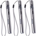 Miniatyrbilde 5 av 5: Pakke med 3 sykepleierpennlys medisinsk pennlys USB oppladbar LED lommelykt rustfritt stål lommelykt for leger studenter leger
