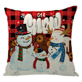 Miniatyrbilde 1 av 5: 4PCS Juleputetrekk i Bomull Lerret, Juleputetrekk, Juleputetrekk, Juleputer, Jule Snøfnugg Sofa C