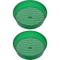 Miniatyrbillede 1 af 5: Have Sæt med 2 Have Si, Plastik Have Si til Have og Grøn Have, Plastik Net Have Si, Have Værktøj til Filtrering af Jord Under P