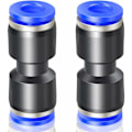 Miniatyrbilde 1 av 5: 6 stk blå 14mm OD rett push-to-connect-fittings (PU-14)