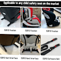 Miniatyrbild 4 av 5: Universell bilbarnstol förankringsfäste kit för ISOFIX bälteskontakt