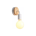 Miniatyrbillede 1 af 5: Nordisk LOFT Moderne Samtids E27 LED Vægskinne Vægskinne Massivt Træ & Smijern Soveværelse Stue Sengelampe Trappe Vægskinne (Hvid)