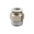 Miniatyrbillede 1 af 5: 4 stk. pneumatiske hurtigkoblinger, pneumatiske fittings, hurtigkoblinger, dia. 8 mm til industri, automatisk, hvid, PT1/4