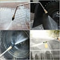 Miniatyrbillede 4 af 4: Højtryks roterende dyse, 3600 PSI Turbo roterende dyse spidser, 1/4 Hurtigkobling roterende højtryksrenser dyser til koldt vand tryk