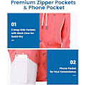 Miniatyrbild 2 av 5: 2-i-1 Badbyxor för Män 7 Tums Badshorts Set Boardshorts - Storlek L - Rosa