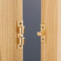 Pikkukuva 4 / 4: Kuparipallokiinnike Rullasuljin Suljin Kaksinkertainen Pallonkiinnike Ruuveilla Kaapin ja Huonekalujen Sulkemiseen (6 Kpl, 70mm)