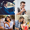 Miniatyrbilde 5 av 5: Bluetooth Øretelefoner for Alle Telefoner - 180 Timer Standby, 270° Roterende Mikrofon, Berøringskontroll og Bluetooth 5.1 med LED-deksel