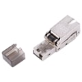 Miniatyrbilde 5 av 5: 10 stk/pakke RJ45 skjermet verktøyfri Cat 7 termineringsplugg Cat7 plugg/Cat7 kontakt modulære kontakter 23/24AWG-grå