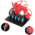 Miniatyrbillede 5 af 5: 5-vejs 12v/24v Inline-sikring Box Led-kontaktpanel Dobbelt USB Bil Båd Lastbil