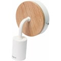 Miniatyrbillede 2 af 5: Nordisk LOFT Moderne Samtids E27 LED Vægskinne Vægskinne Massivt Træ & Smijern Soveværelse Stue Sengelampe Trappe Vægskinne (Hvid)