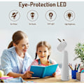 Miniatyrbillede 5 af 5: LED-sengelampe til børn - Bordlampe - Skøn og behagelig for øjnene - Genopladelig USB-læselampe