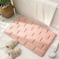 Miniatyrbillede 1 af 5: Skridsikker bademåtte i memory-skum, absorberende bademåtter, vaskbare bademåtter, badeværelses brusebadsmåtte 50x80cmㄗPinkㄘ