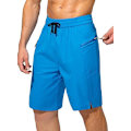 Miniatyrbillede 1 af 5: Badebukser til mænd, hurtigtørrende strandshorts med lynlåslomme, badebukser til mænd - Uden mesh-foring - XL - Søblå