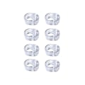 Miniatyrbilde 1 av 5: Dørhåndtakbeskytter dobbel dørhåndtakbeskyttere transparent og veggbeskyttere for vindushåndtak for å beskytte mot merker (8PCS)