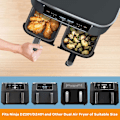 Miniatyrbilde 4 av 5: Airfryer Silikoninnlegg, Gjenbrukbart, Grå 2 stk