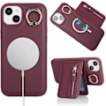 Miniatyrbillede 3 af 5: iPhone 13 Læder Cover - Bourgogne