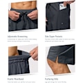 Miniatyrbillede 4 af 5: Herre Badeshorts Hurtigtørrende Strandshorts med Lynlåslomme Herre Badetøj - Uden Mesh Foring - XL - Mørkegrå