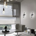 Miniatyrbillede 5 af 5: Moderne LED-væglampe Kreativ indendørs væglampe LED-stribevæglampe 22W Minimalistisk aluminiumskunstdekoration til soveværelse, trapper, stue