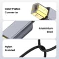 Miniatyrbillede 5 af 5: 3 meter USB-printerkabel, USB 2.0 Type A han til B han scannerkabel kompatibel med og mere