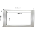 Miniatyrbild 3 av 5: 2din bilfascia för Kimo (a1) J1 (a1) stereofasciapanel instrumentbrädesmontering bil DVD-ram Ki
