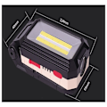 Miniatyrbillede 4 af 5: LED arbejdslys Campinglys Genopladelig LED projektør Genopladelig arbejdslys COB værkstedslampe lommelygte med magnetisk bund til Ga
