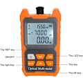Miniatyrbilde 5 av 5: Multimeter optisk effektmåler, Mini bærbar 8 bølgelengde optisk effektmåler med LED-lys nettverkskabeltester FTTH fiberoptisk kabel T