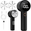 Miniatyrbillede 1 af 5: Stofshaver, Bærbar Genopladelig Elektrisk Fussel Fjerner, 3 Hastigheder Justerbar Debobbler, LED Display Boble Fjerner til Tøj, Fusselshaver til Va
