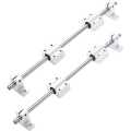 Pikkukuva 1 / 5: x 500 mm lineaariakseli Ø 8 mm Vaakasuora lineaarinen kuulalaakeriohjaus + 4 x SK8-tuet + 4 x SCS8UU-laakerilohkot