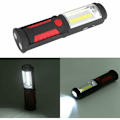 Pikkukuva 5 / 5: Ladattava LED-työlamppu magneettisella LED-taskulampulla 2200mAh Cob LED 650LM autotalliin, leirintään, työpajaan, tee-se-itse-töihin (punainen)