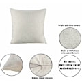 Miniatyrbilde 4 av 5: 4PCS Juleputetrekk i Bomull Lerret, Juleputetrekk, Juleputetrekk, Juleputer, Jule Snøfnugg Sofa C