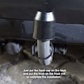 Miniatyrbild 5 av 5: Kåpskydd för släpvagnskoppling, plast, 3-pack, med säkerhetsring, väder- och biltvättbeständigt