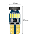 Miniatyrbild 5 av 5: Sats med 10 T10 W5W LED-lampor Canbus felfri 15 st SMD 4014 Bil LED-lampor 194 168 2825 Vit 6000K för innerbelysning, bagageljus, L