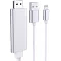Lightning till HDMI Kabeladapter, iPhone iPad till TV, 1080p
