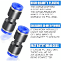 Miniatyrbilde 3 av 5: 6 stk blå 14mm OD rett push-to-connect-fittings (PU-14)