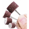 Miniatyrbillede 5 af 5: 10x slibeskive, 120 grit, 3x15mm, slibende slibeskive polering børster, til polering, tegning og trimning på metaloverflade