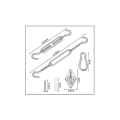 Miniatyrbillede 3 af 5: 5MM Markise Fastgørelsessæt, Heavy Duty Rustfrit Stål Solsejl, Hardware Kit til Have, Trekant og Firkant, Rektangulær, Solsejl