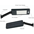 Miniatyrbillede 2 af 5: 60 LED solcellelamper til udendørs brug, vandtætte IP65, fjernbetjening, trådløs solcelle-sikkerhedslampe til have, garage, gård, trapper, P