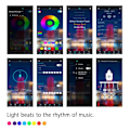 Miniatyrbillede 3 af 5: LED RGB-controller APP Bluetooth RGB-musikkontroller til 5050 LED-strip 4-bens RGB-controller 12V-24V