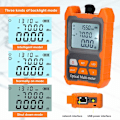 Miniatyrbilde 2 av 5: Multimeter optisk effektmåler, Mini bærbar 8 bølgelengde optisk effektmåler med LED-lys nettverkskabeltester FTTH fiberoptisk kabel T